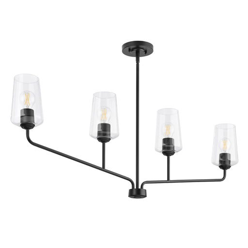Myhouse Lighting Progress Lighting - P400441-031 - Four Light Linear Chandelier - Celino - Black