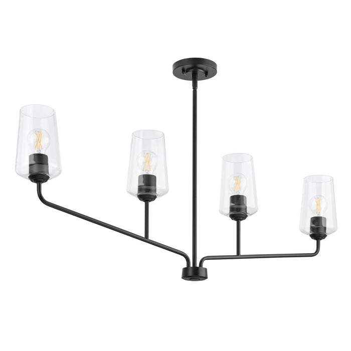 Myhouse Lighting Progress Lighting - P400441-031 - Four Light Linear Chandelier - Celino - Black