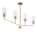 Myhouse Lighting Progress Lighting - P400441-177 - Four Light Linear Chandelier - Celino - Champagne Bronze