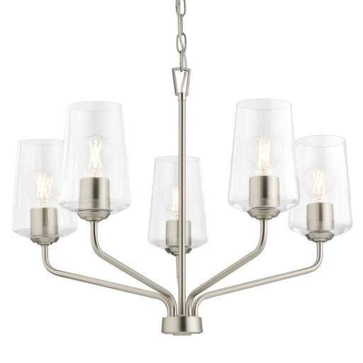 Myhouse Lighting Progress Lighting - P400442-009 - Five Light Chandelier - Celino - Brushed Nickel
