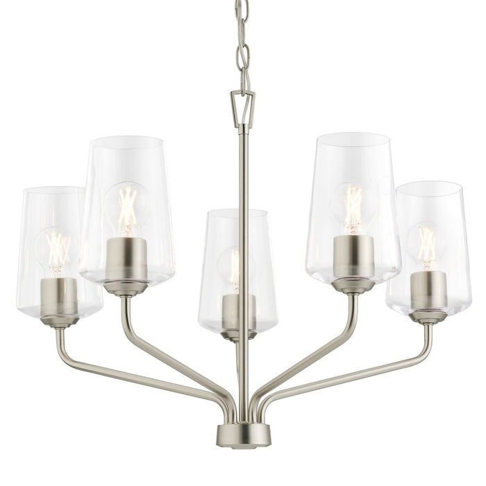 Myhouse Lighting Progress Lighting - P400442-009 - Five Light Chandelier - Celino - Brushed Nickel