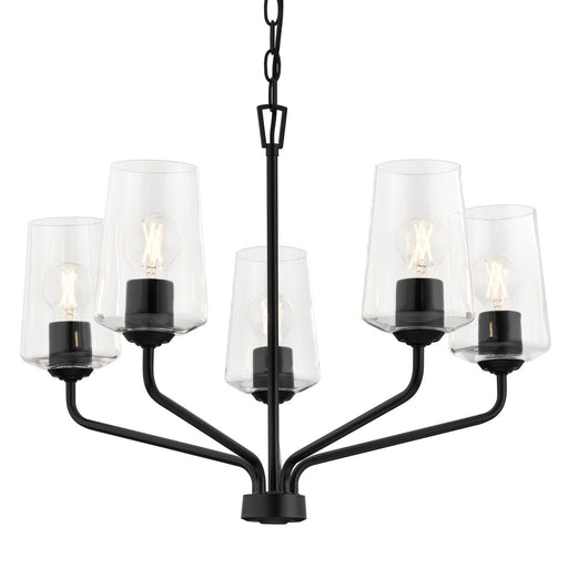 Myhouse Lighting Progress Lighting - P400442-031 - Five Light Chandelier - Celino - Black
