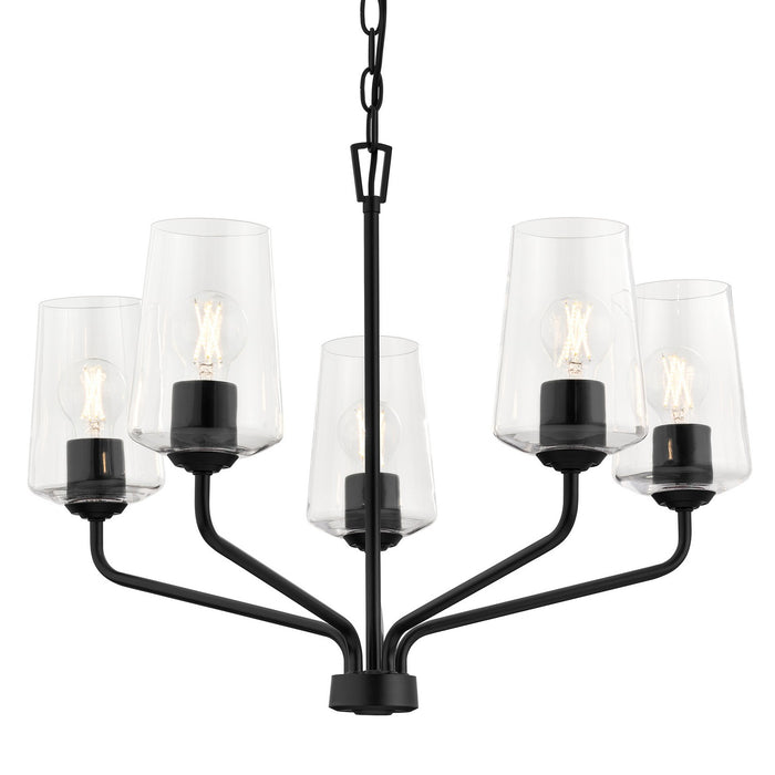 Myhouse Lighting Progress Lighting - P400442-031 - Five Light Chandelier - Celino - Black
