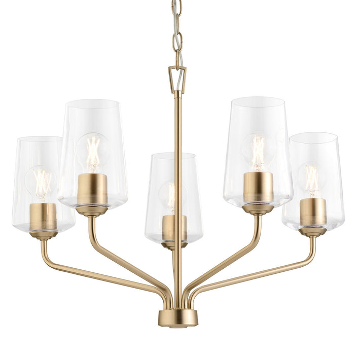 Myhouse Lighting Progress Lighting - P400442-177 - Five Light Chandelier - Celino - Champagne Bronze