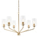 Myhouse Lighting Progress Lighting - P400443-177 - Six Light Chandelier - Celino - Champagne Bronze