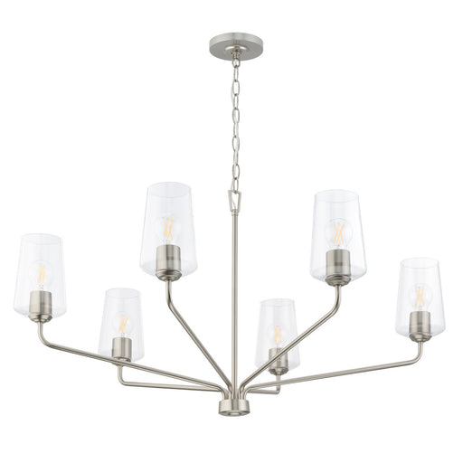 Myhouse Lighting Progress Lighting - P400444-009 - Six Light Chandelier - Celino - Brushed Nickel