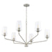 Myhouse Lighting Progress Lighting - P400444-009 - Six Light Chandelier - Celino - Brushed Nickel