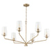 Myhouse Lighting Progress Lighting - P400444-177 - Six Light Chandelier - Celino - Champagne Bronze