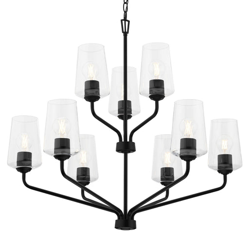 Myhouse Lighting Progress Lighting - P400445-031 - Nine Light Chandelier - Celino - Black