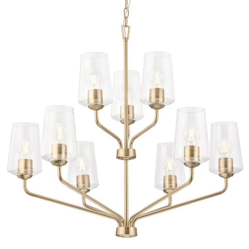 Myhouse Lighting Progress Lighting - P400445-177 - Nine Light Chandelier - Celino - Champagne Bronze