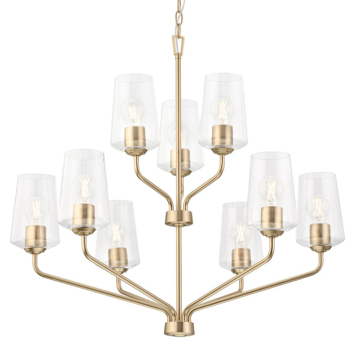 Myhouse Lighting Progress Lighting - P400445-177 - Nine Light Chandelier - Celino - Champagne Bronze