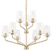 Myhouse Lighting Progress Lighting - P400445-177 - Nine Light Chandelier - Celino - Champagne Bronze