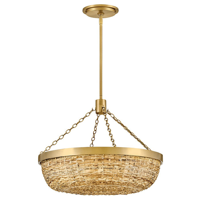 Myhouse Lighting Hinkley - 48423LCB-NAT - LED Convertible Semi-Flush Mount - Sanibel - Lacquered Brass