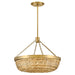 Myhouse Lighting Hinkley - 48423LCB-NAT - LED Convertible Semi-Flush Mount - Sanibel - Lacquered Brass