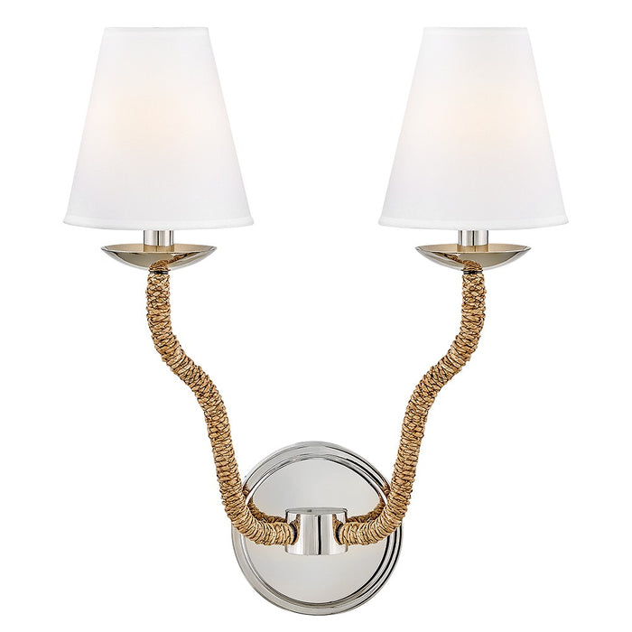 Myhouse Lighting Hinkley - 48440PN-NAT - LED Wall Sconce - Harwich - Polished Nickel