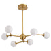 Myhouse Lighting Quorum - 3-646-56 - LED Chandelier - Orbe - Brushed Brass