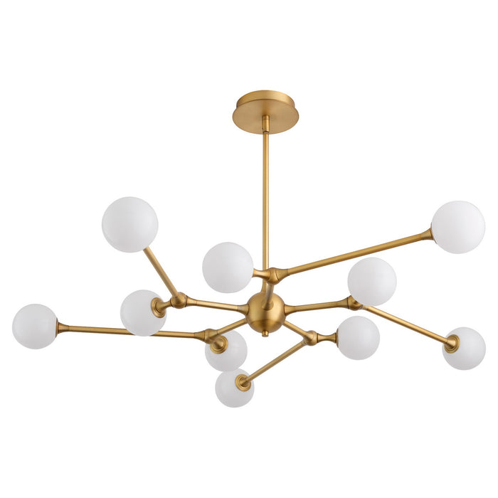 Myhouse Lighting Quorum - 3-647-56 - LED Chandelier - Orbe - Brushed Brass