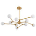 Myhouse Lighting Quorum - 3-647-56 - LED Chandelier - Orbe - Brushed Brass