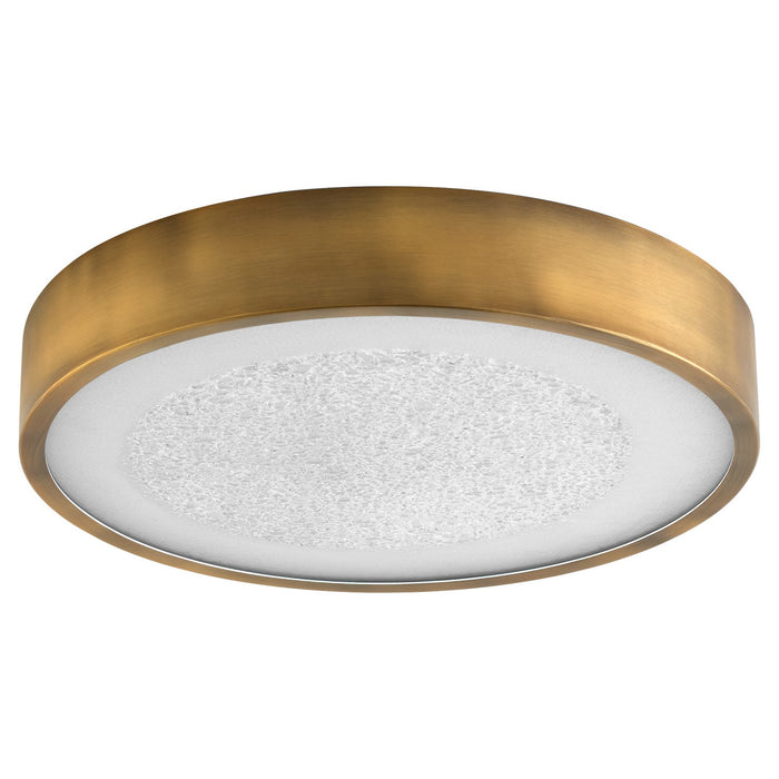 Myhouse Lighting Quorum - 3-655-56 - LED Ceiling Mount - Floe - Brushed Brass