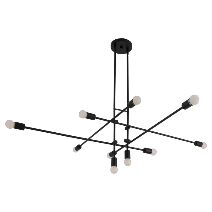 Myhouse Lighting Quorum - 3-697-15 - Ten Light Chandelier - Mika - Black