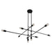 Myhouse Lighting Quorum - 3-697-15 - Ten Light Chandelier - Mika - Black