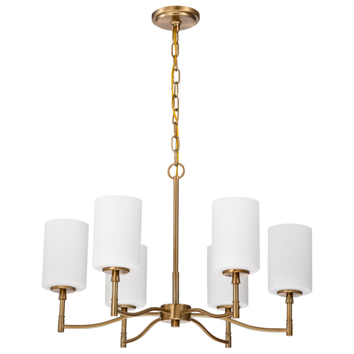 Myhouse Lighting Nuvo Lighting - 60-8206 - Six Light Chandelier - Liam - Burnished Brass