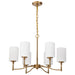 Myhouse Lighting Nuvo Lighting - 60-8206 - Six Light Chandelier - Liam - Burnished Brass