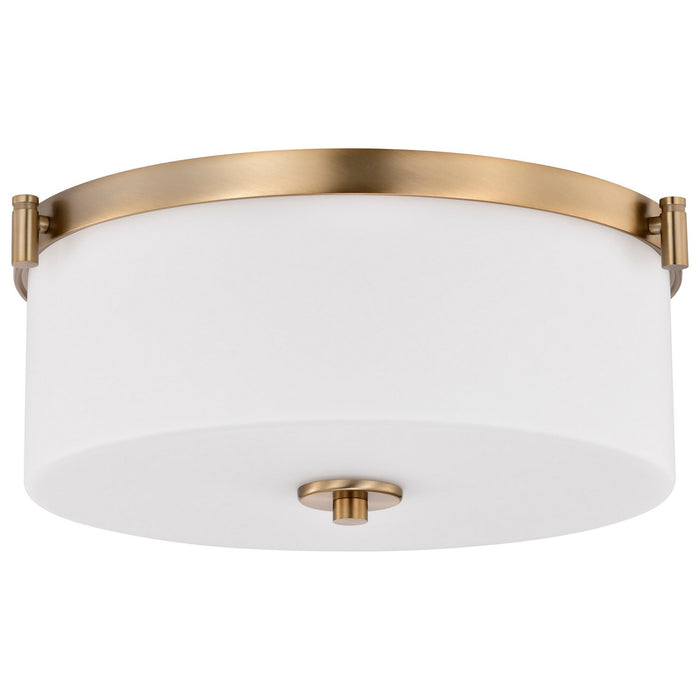 Myhouse Lighting Nuvo Lighting - 60-8207 - Three Light Flush Mount - Liam - Burnished Brass