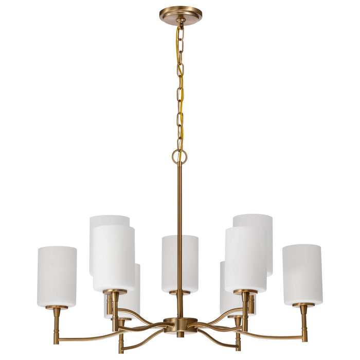 Myhouse Lighting Nuvo Lighting - 60-8209 - Nine Light Chandelier - Liam - Burnished Brass