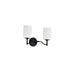 Myhouse Lighting Nuvo Lighting - 60-8212 - Two Light Vanity - Liam - Matte Black