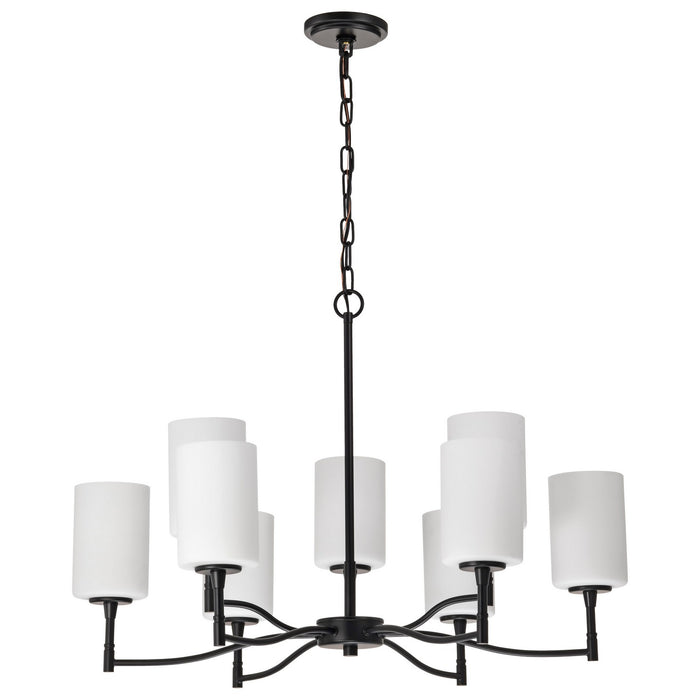 Myhouse Lighting Nuvo Lighting - 60-8219 - Nine Light Chandelier - Liam - Matte Black