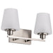 Myhouse Lighting Nuvo Lighting - 60-8222 - Two Light Vanity - Lune - Brushed Nickel