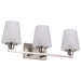 Myhouse Lighting Nuvo Lighting - 60-8223 - Three Light Vanity - Lune - Brushed Nickel
