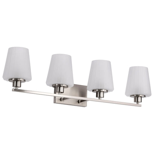 Myhouse Lighting Nuvo Lighting - 60-8224 - Four Light Vanity - Lune - Brushed Nickel