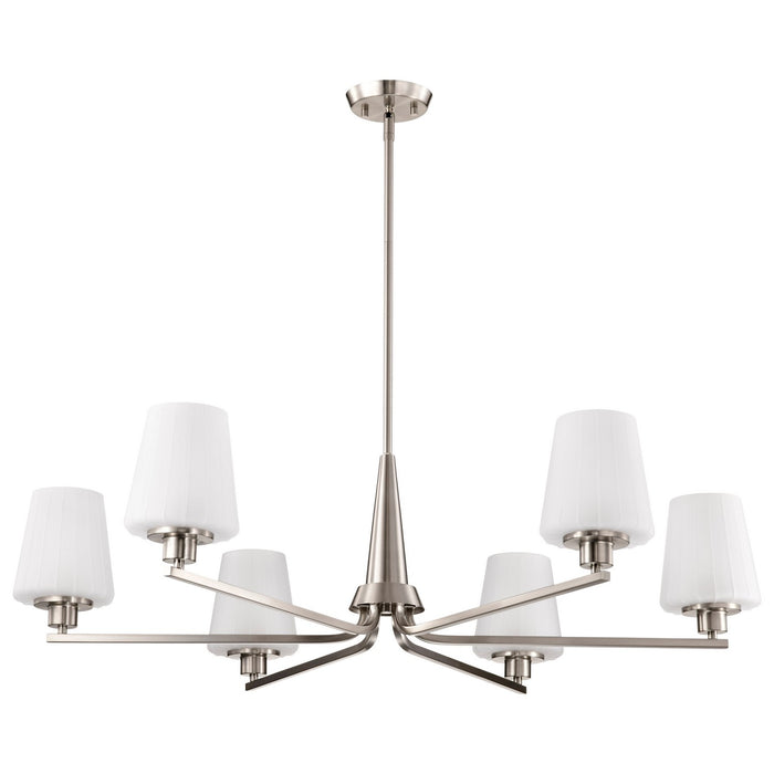 Myhouse Lighting Nuvo Lighting - 60-8226 - Six Light Chandelier - Lune - Brushed Nickel