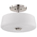 Myhouse Lighting Nuvo Lighting - 60-8229 - Three Light Semi-Flush Mount - Lune - Brushed Nickel