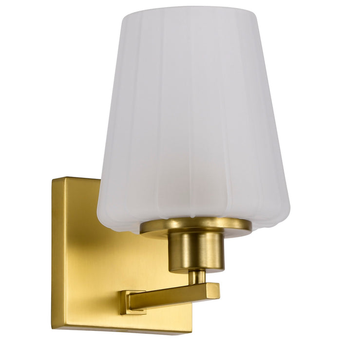 Myhouse Lighting Nuvo Lighting - 60-8231 - One Light Vanity - Lune - Vintage Brass