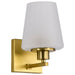 Myhouse Lighting Nuvo Lighting - 60-8231 - One Light Vanity - Lune - Vintage Brass