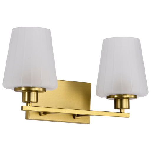 Myhouse Lighting Nuvo Lighting - 60-8232 - Two Light Vanity - Lune - Vintage Brass