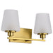 Myhouse Lighting Nuvo Lighting - 60-8232 - Two Light Vanity - Lune - Vintage Brass