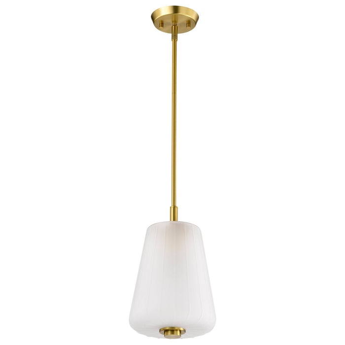 Myhouse Lighting Nuvo Lighting - 60-8237 - One Light Mini Pendant - Lune - Vintage Brass