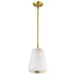 Myhouse Lighting Nuvo Lighting - 60-8237 - One Light Mini Pendant - Lune - Vintage Brass