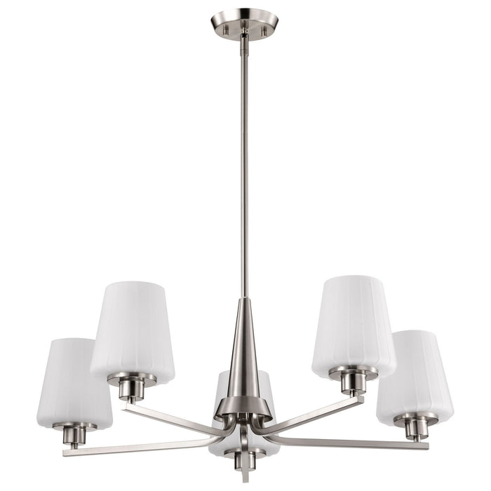Myhouse Lighting Nuvo Lighting - 60-8225 - Five Light Chandelier - Lune - Brushed Nickel