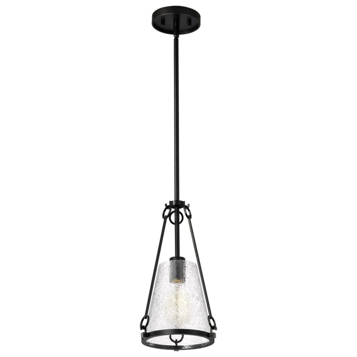 Myhouse Lighting Nuvo Lighting - 60-8255 - One Light Pendant - Valentine - Black