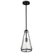 Myhouse Lighting Nuvo Lighting - 60-8255 - One Light Pendant - Valentine - Black