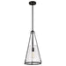 Myhouse Lighting Nuvo Lighting - 60-8256 - One Light Pendant - Valentine - Black