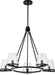 Myhouse Lighting Nuvo Lighting - 60-8258 - Five Light Chandelier - Valentine - Black