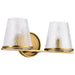 Myhouse Lighting Nuvo Lighting - 60-8262 - Two Light Vanity - Valentine - Vintage Brass