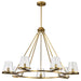 Myhouse Lighting Nuvo Lighting - 60-8269 - Seven Light Chandelier - Valentine - Vintage Brass