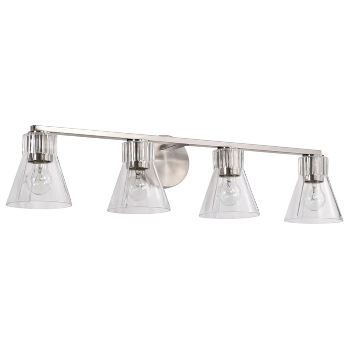 Myhouse Lighting Nuvo Lighting - 60-8334 - Four Light Vanity - Gianna - Brushed Nickel